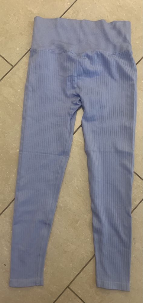 TCM by Tchibo sportowe błękitne legginsy r. M getry jak nowe, Push Up