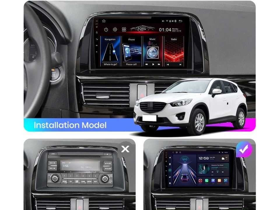 Radio samochodowe Android Mazda CX-5 (9", UV) 2015.-2018