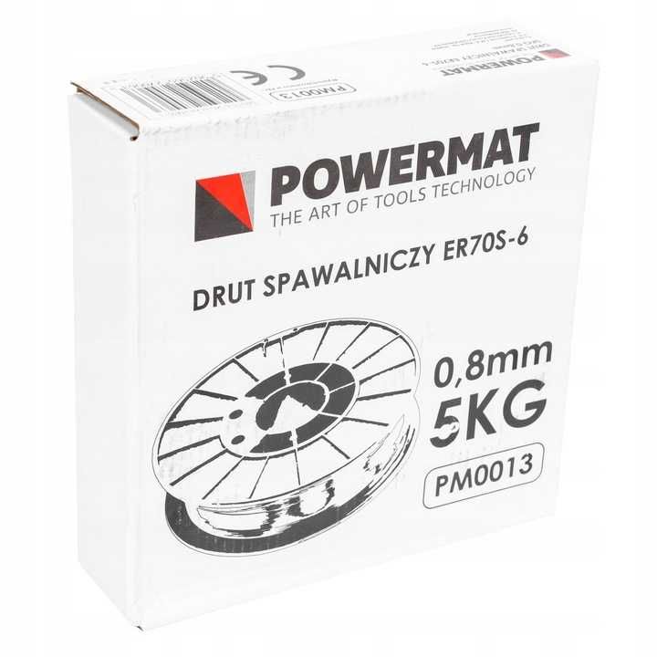 Drut spawalniczy 0,8 mm 5 kg szpula do spawania 0,8mm 5kg PM0013