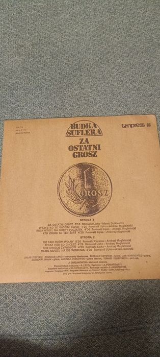 Budka Suflera za ostatni grosz 1981 rok płyta winylowa