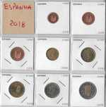 Espanha  - - - ( Euros )  - - 2018 - Set Anual de Moedas