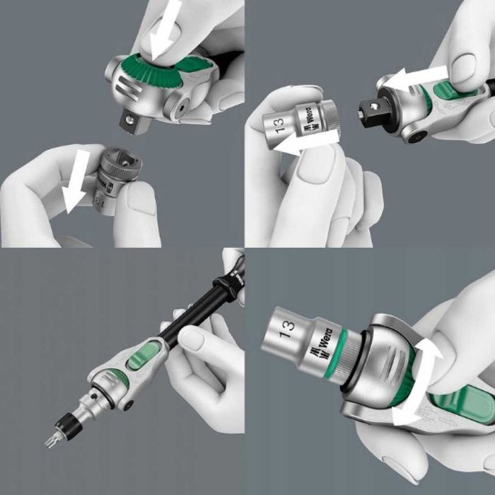 Wera 8100 SA 6 komplet bity nasadki Zyklop 1/4'' Super Jakość Nowy