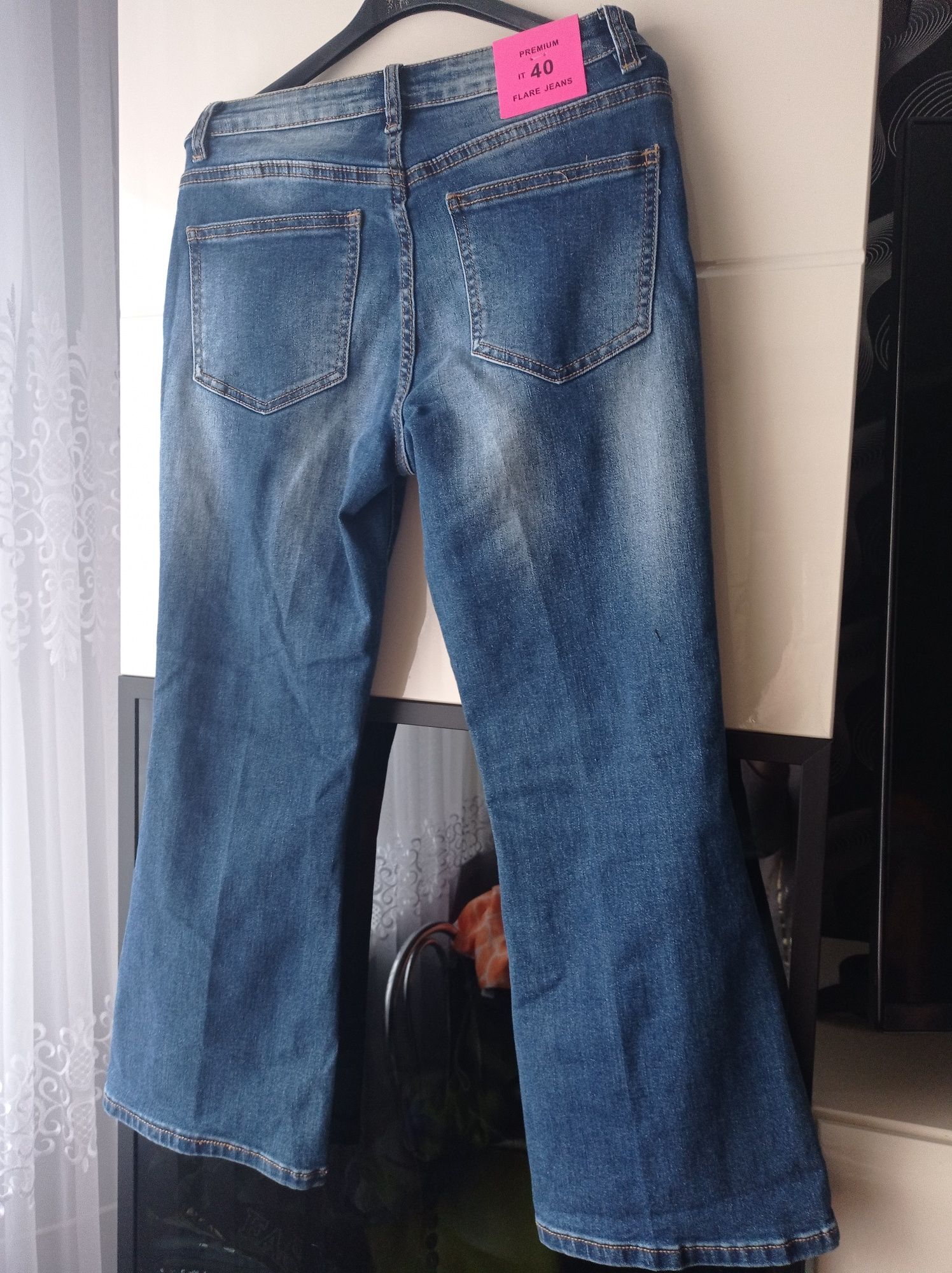 Spodnie jeansowe damskie 40