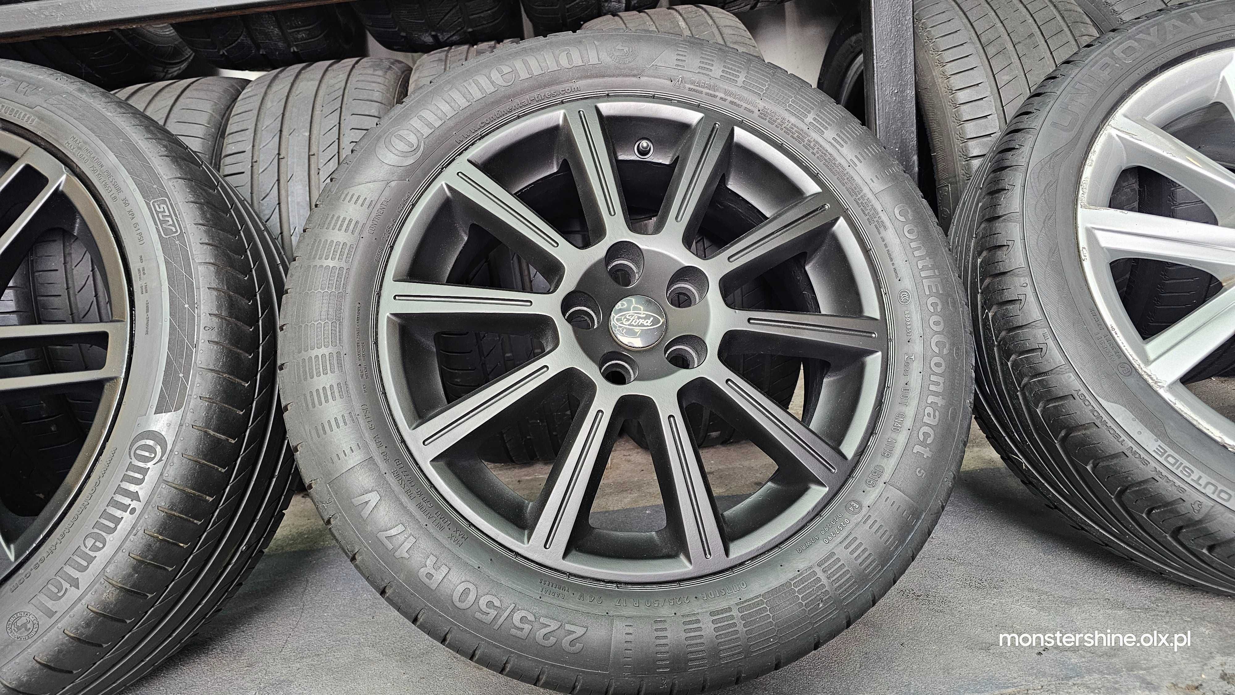 Alufelgi Ford OEM 5x108/17 opony letnie Continental 225/50/17-zamiana