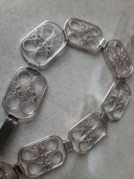 Stara bransoleta filigran. Srebro pr.3