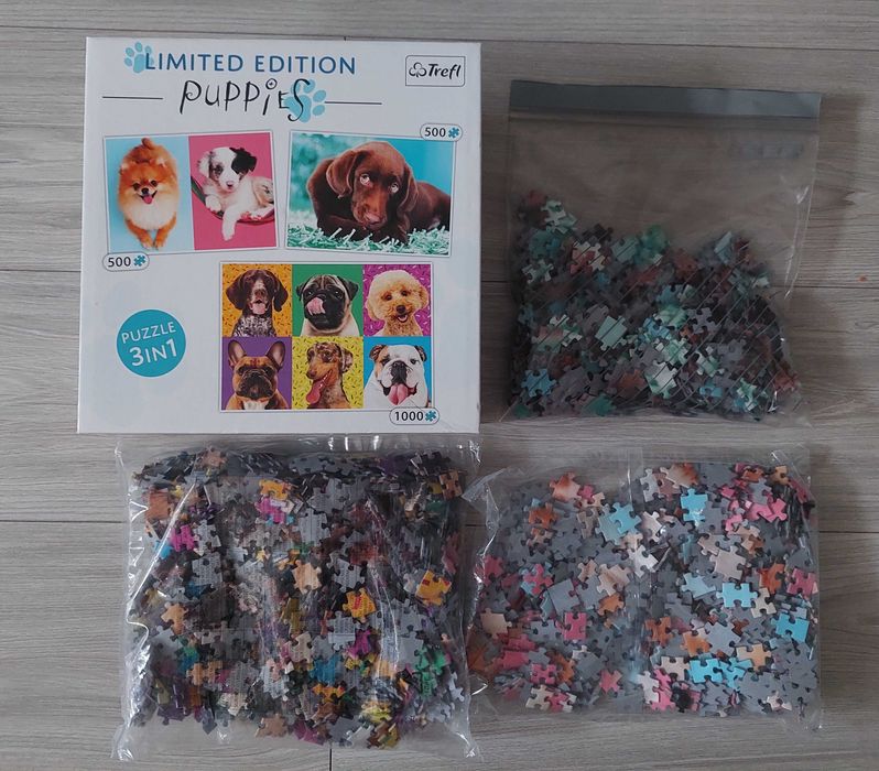 Trefl Puzzle Puppies 3w1