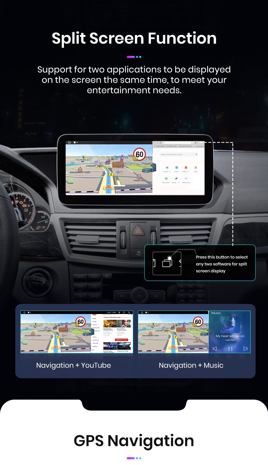 Rádio Android 8/128GB Mercedes CLA A GLA W176 C117 X117 x156 CARPLAY