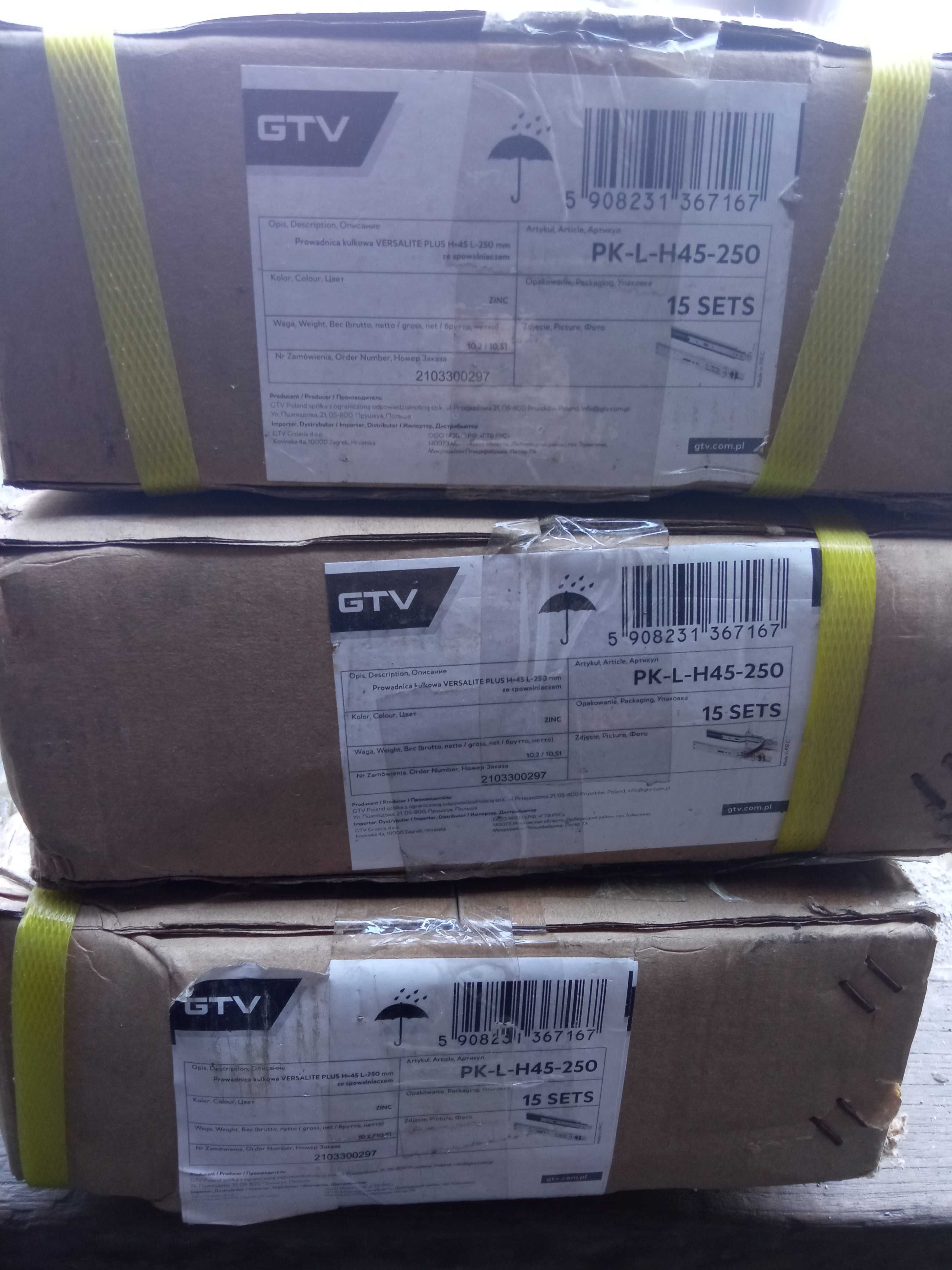 Prowadnica kulkowa GTV Versalite Plus 250 PK-L-H45-250-B