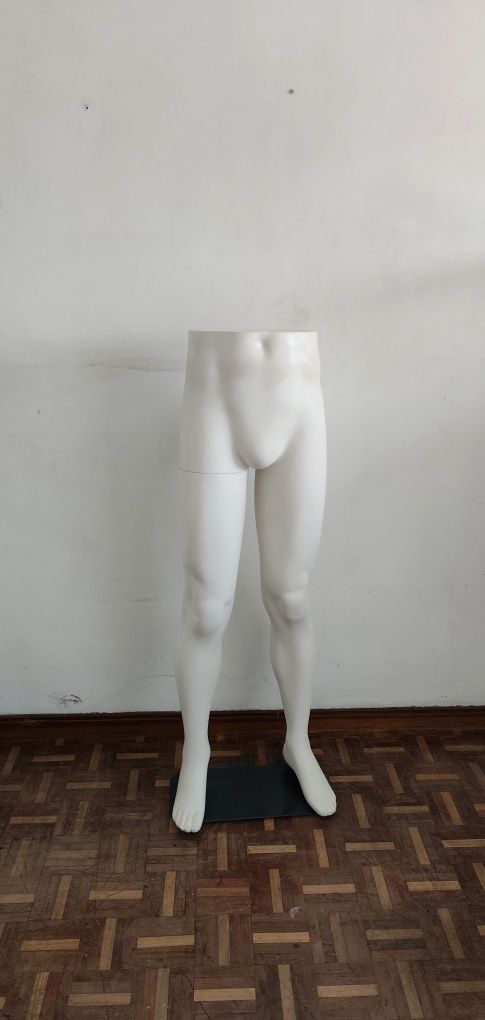 Manequim pernas de homem com base