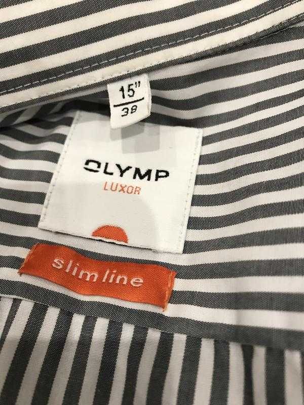 фирменная рубашка в полоску olymp