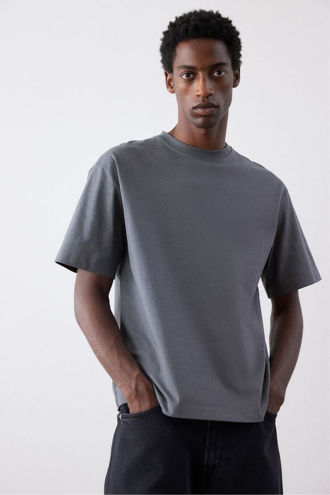 Якісна щільна футболка  H&M  Loose fit  6 кольорів