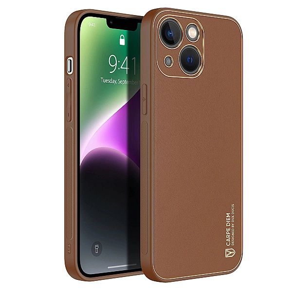 Dux Ducis Yolo etui iPhone 14 elegancki pokrowiec ze skóry ekologiczne