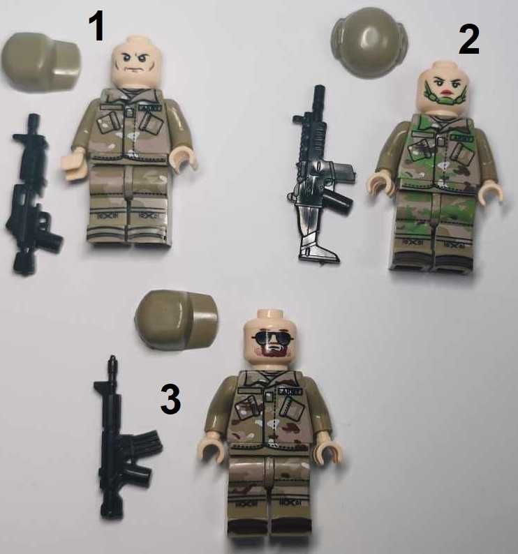 Minifigurki MultiCam Klocki Wojsko Army Żołnierzyki SWAT CS GO NOWE