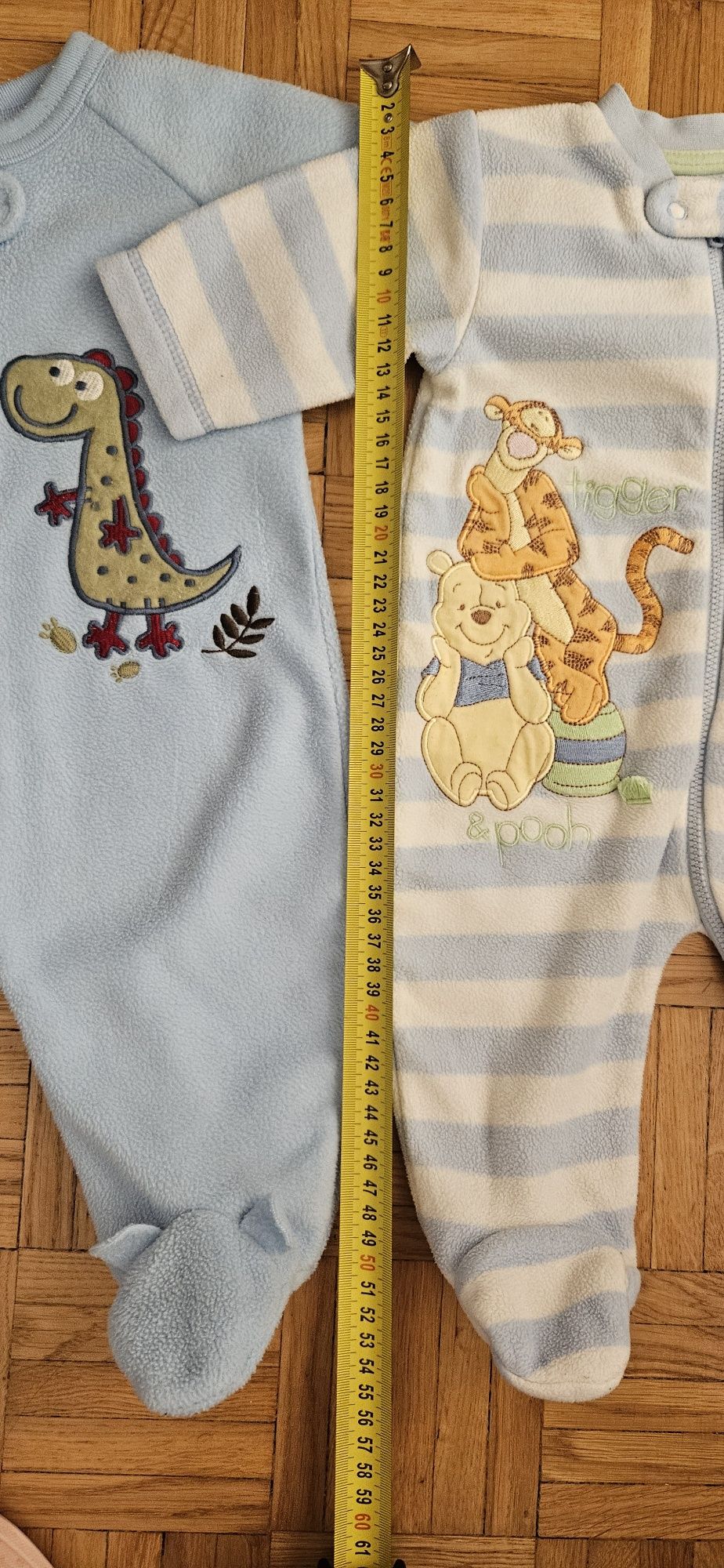 Pajac śpiochy długi rekaw niebieskie 56 - 62 Disney newborn tanio dla