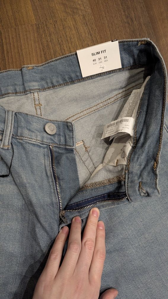 Джинси чоловічі zara slim fit  eur40