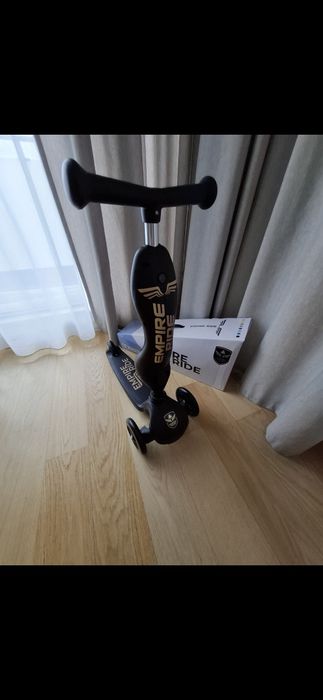 Nowy jeździk Empire Ride 2w1 czarna hulajnoga