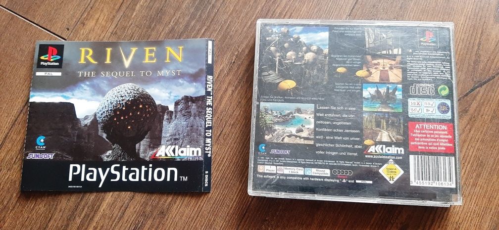 Riven sequel to Myst PS1 ¥ PSX