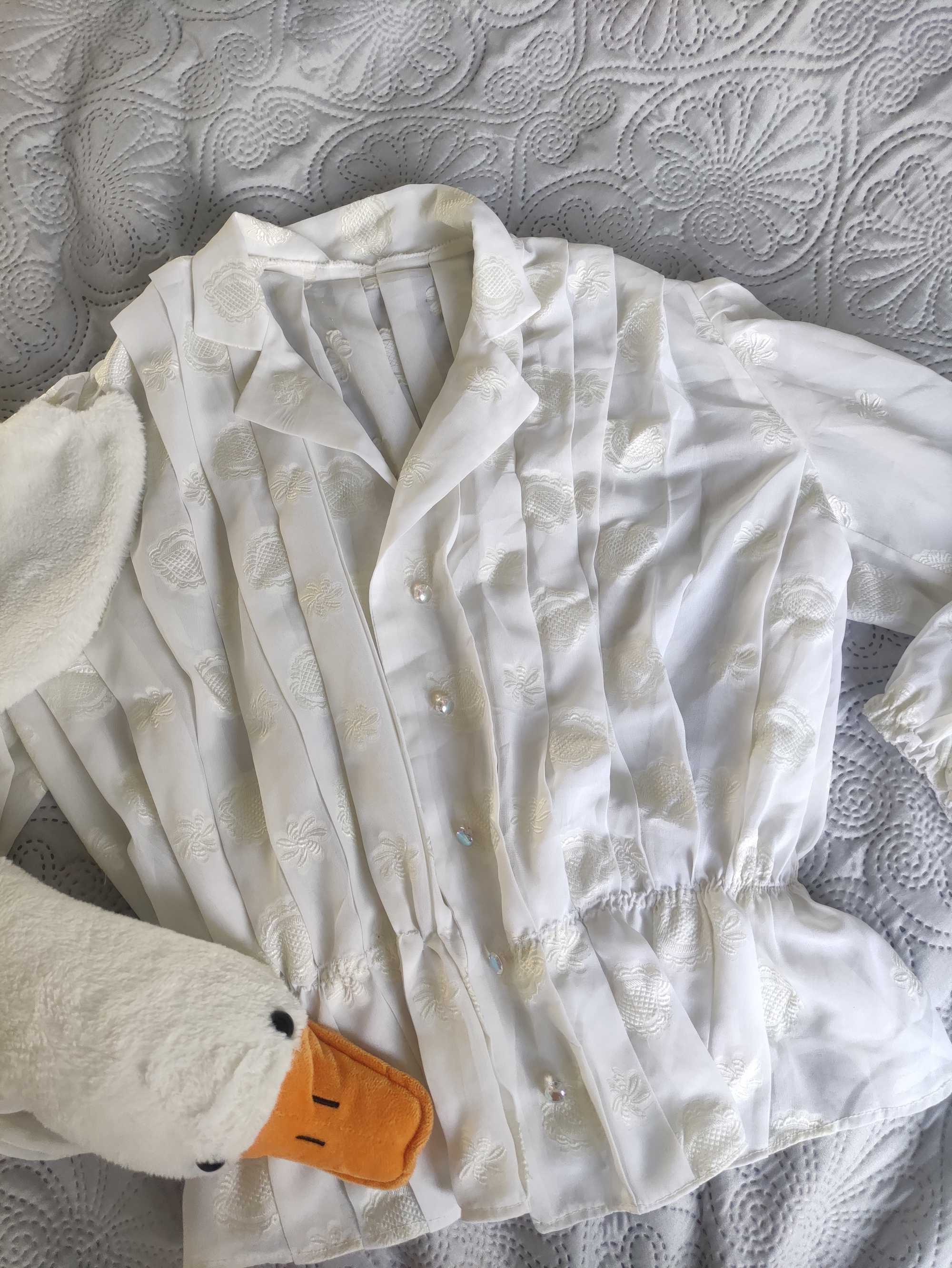Elegancka koszula bluzka w stylu vinted