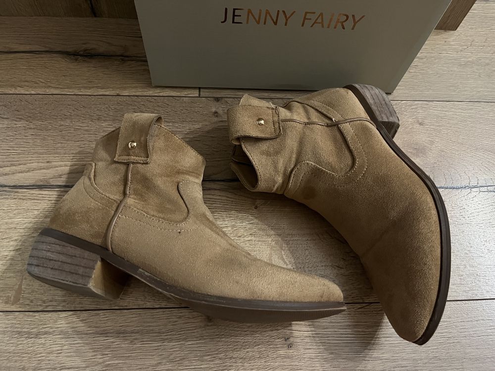 Buty zamszowe brązowe Jenny Fairy 40