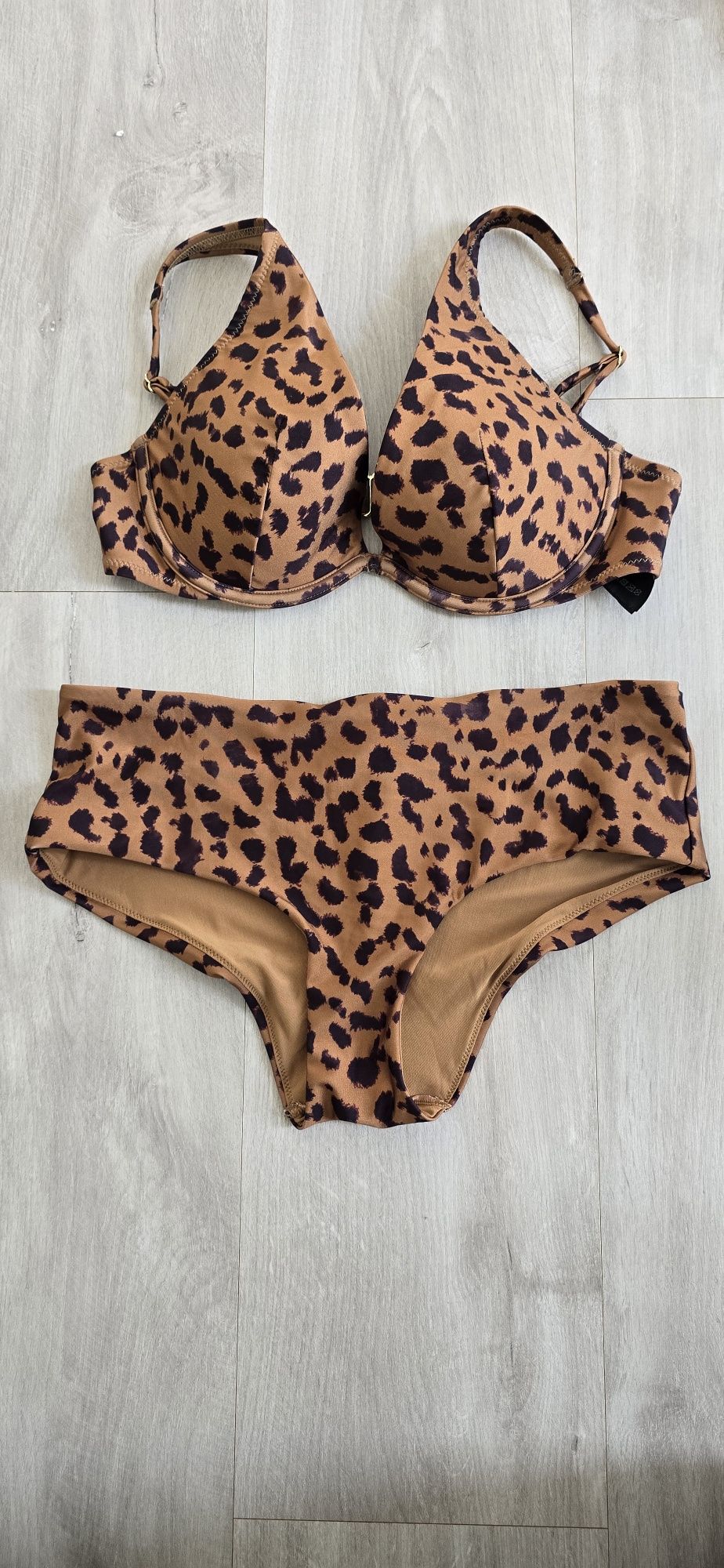 H&M strój kąpielowy dwuczęściowy panterka r. S 75C