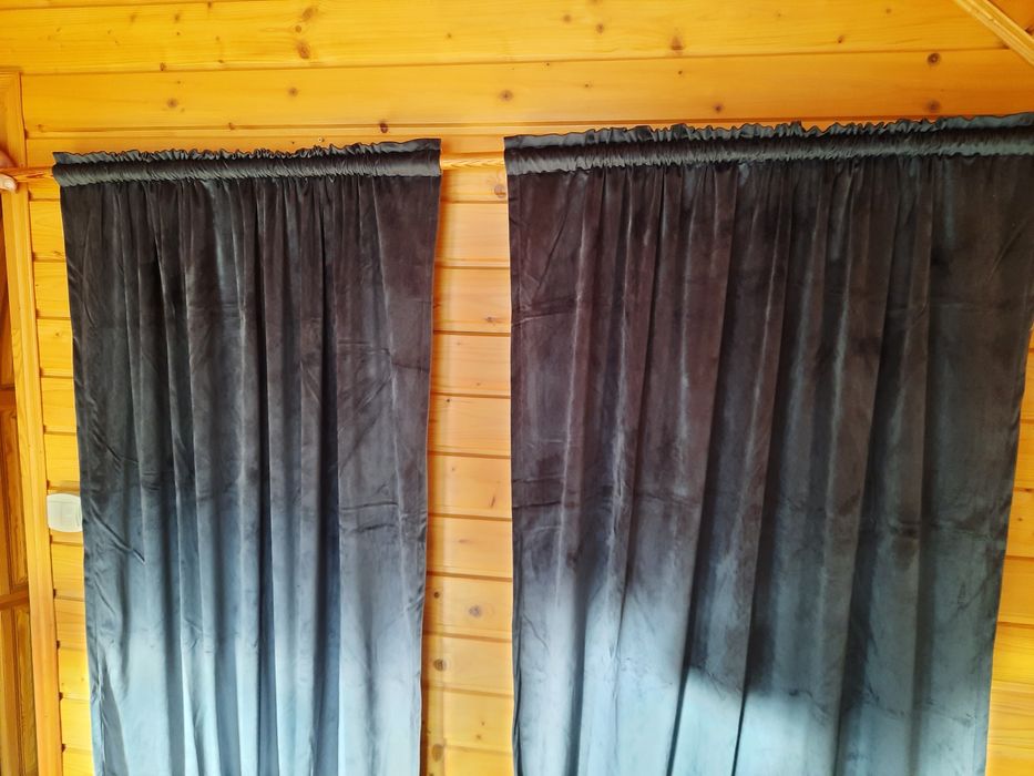 Zasłony welurowe Velvet szare 140x260.
