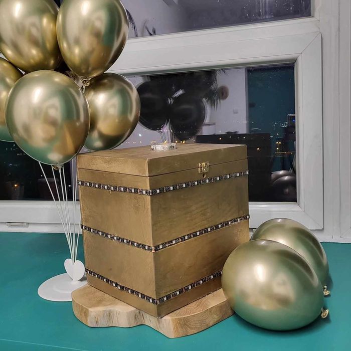 Tykająca bomba wybuchające pudełko zabawa weselna DJ zespół wysyłka KR