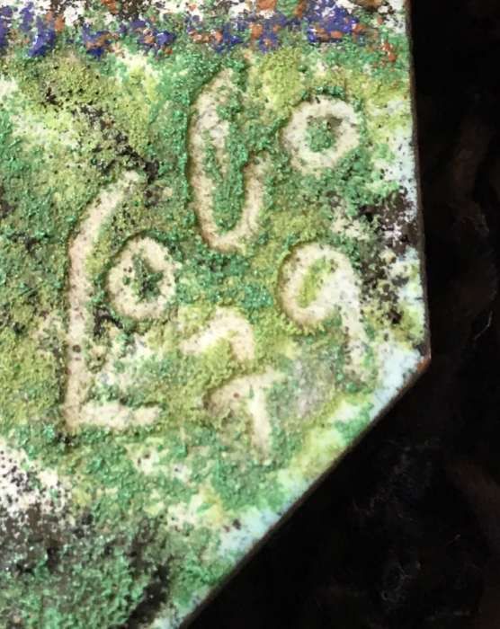 Pintura de Coimbra em prato latão 1979 Autor Cobre Oportunidade