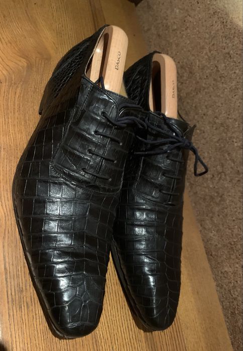 Brioni, туфли, кожа крокодила.