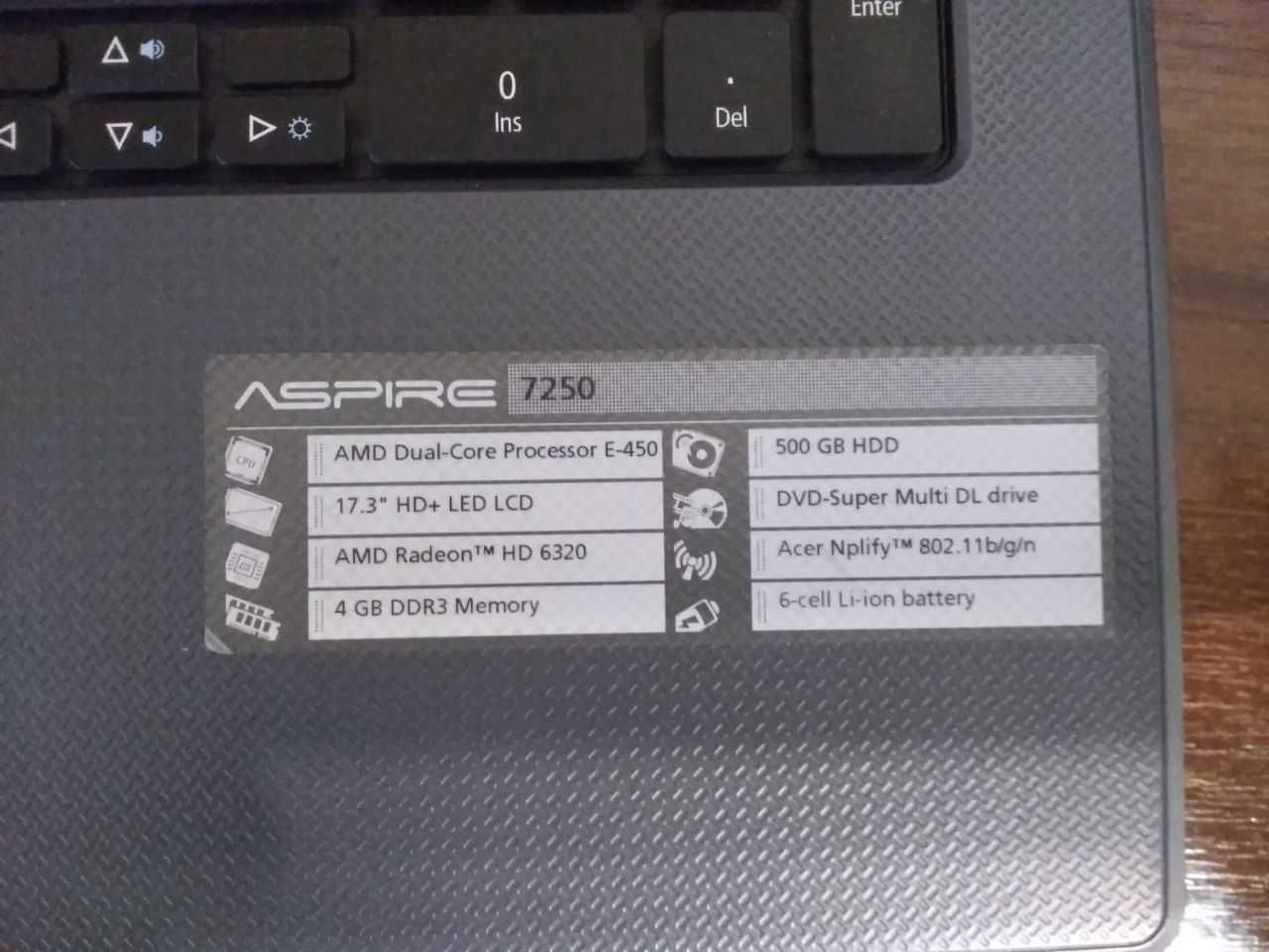 Ноутбук Acer Aspire 7250 (AAB70)