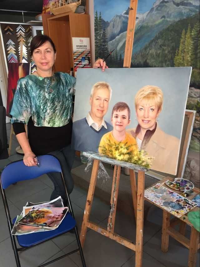 Портрети олією, акрилом, аквареллю, кавою, олівцем, вугіллям, пастеллю