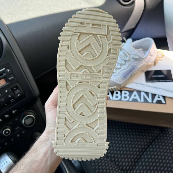 Розпродаж Жіночі кросівки дольче бежеві Dolce&Gabana NS1 white beige