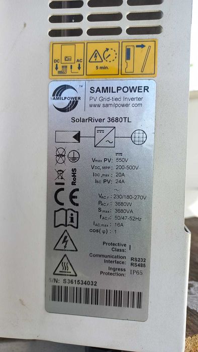 Panele solarne SARP 3 kw 24 szt + falownik SAMI POWER