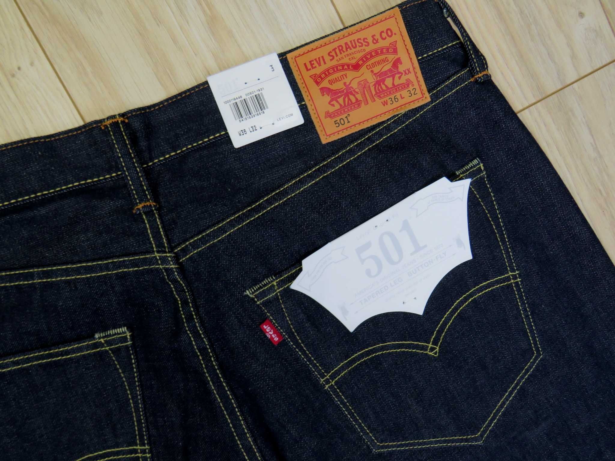 LEVIS 501 36/32 W36 L32 STRAIGHT spodnie Jeansy -40%