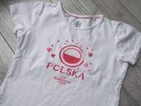 t-shirt koszulka kibica Polska 134/140