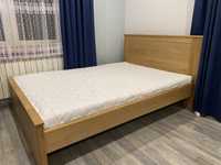 Łóżko drewnine dębowe pod materac 200x140