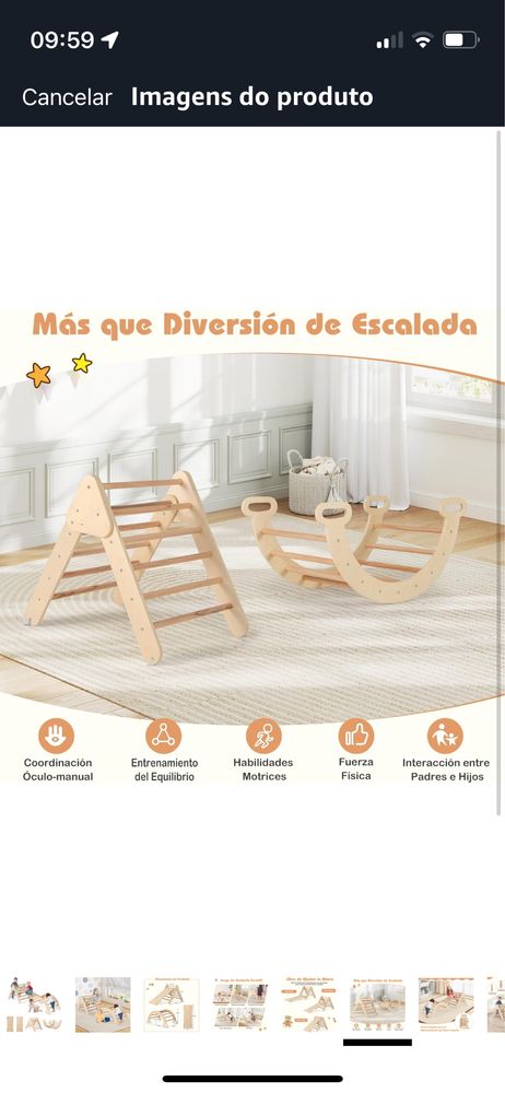 Escalada Montessori de crianças