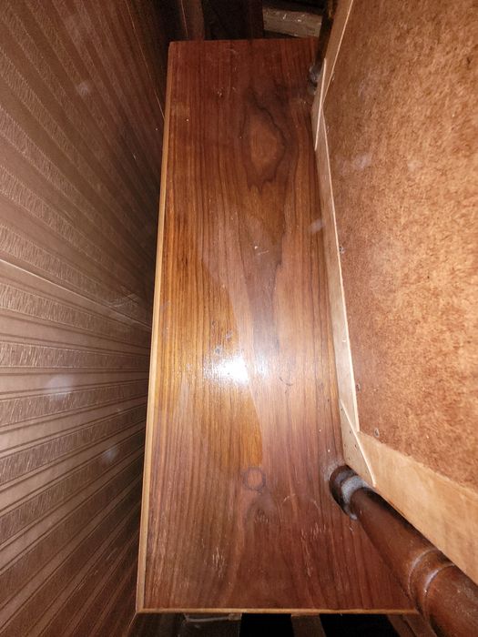 Stylowa Toaletka z Lustrem – Fornir  – Toczone Nogi – Do renowacji