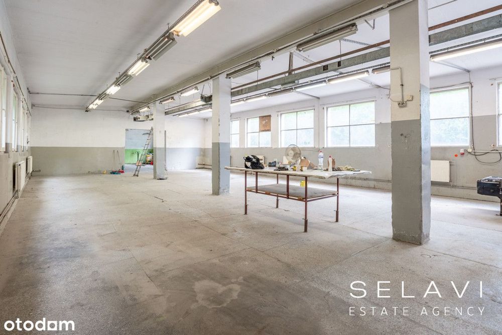 Hala 300 m² z dużą działką na wynajem