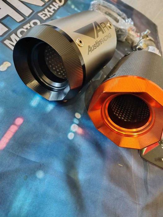 AUSTIN RACING -ponteira escape motoXS-  carbono orange ou inox