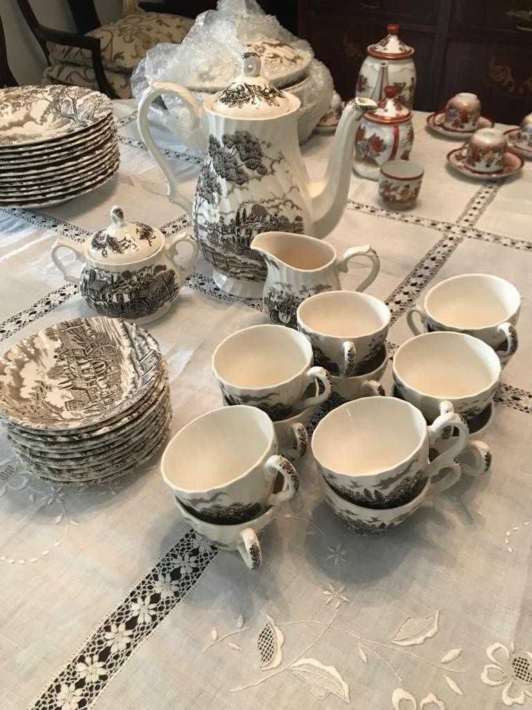 Serviço Inglês Myott Royal Mail -Conjunto Jantar, Chá e Café-125 peças