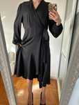 Czarna boohoo rozmiar 46 XXXL 3XL midi w kolano sukienka