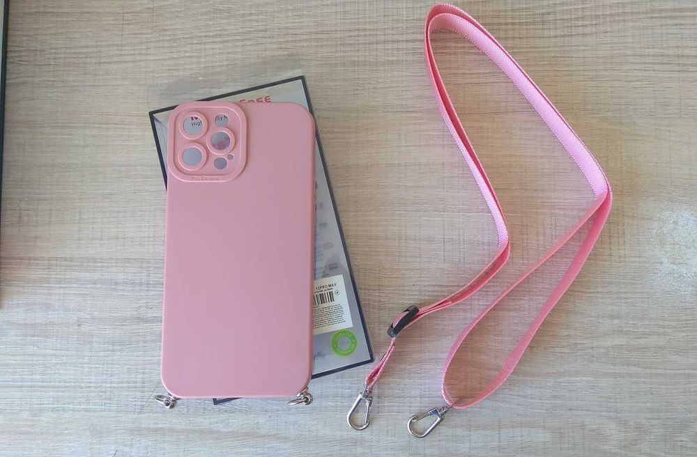 Чехол TPU для iphone 12 PRO MAX с ремешком Crossbody Кросбоді