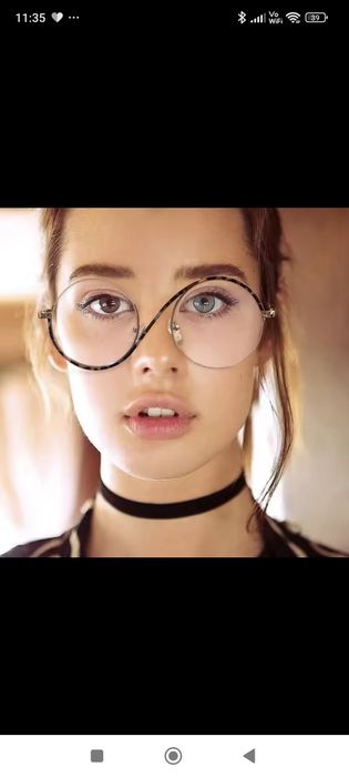 Hit okrągłe złoty okulary ochrona zerówki ramki gold