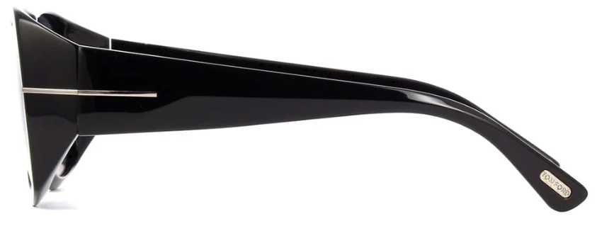 Tom Ford RYDER-02 FT Okulary Przeciwsłoneczne Shiny Black/Dark Grey