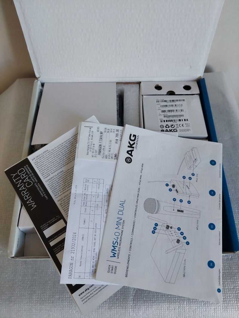 AKG WMS-40 MINI DUAL VOCAL SET podwójny mikrofon bezprzewodowy do ręki