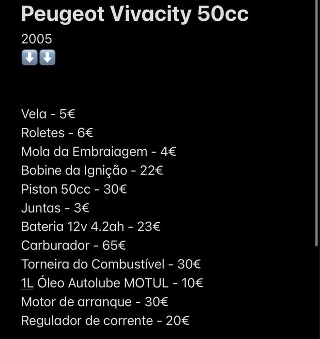 Peugeot Vivacity 50cc