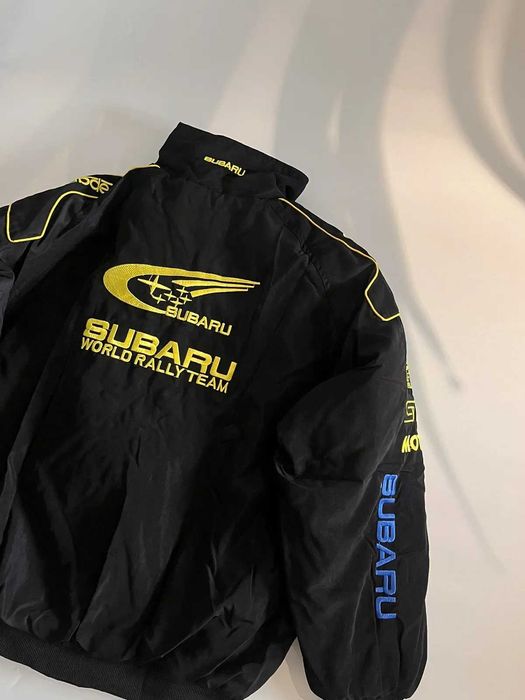 SUBARU Мотокуртка-Бобмер Вінтаж Формула 1 Оверсайз Осіння Y2k