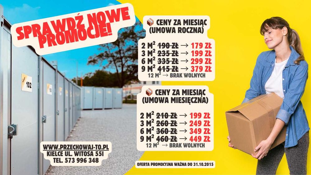 Samoobsługowe Magazyny • Schowki na Wynajem • Kielce – Witosa