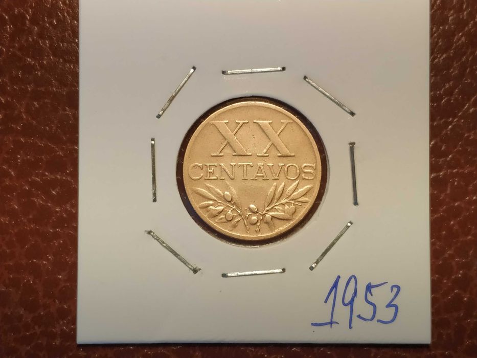 920 Moeda de 20 centavos de 1953 (XX) - Portugal