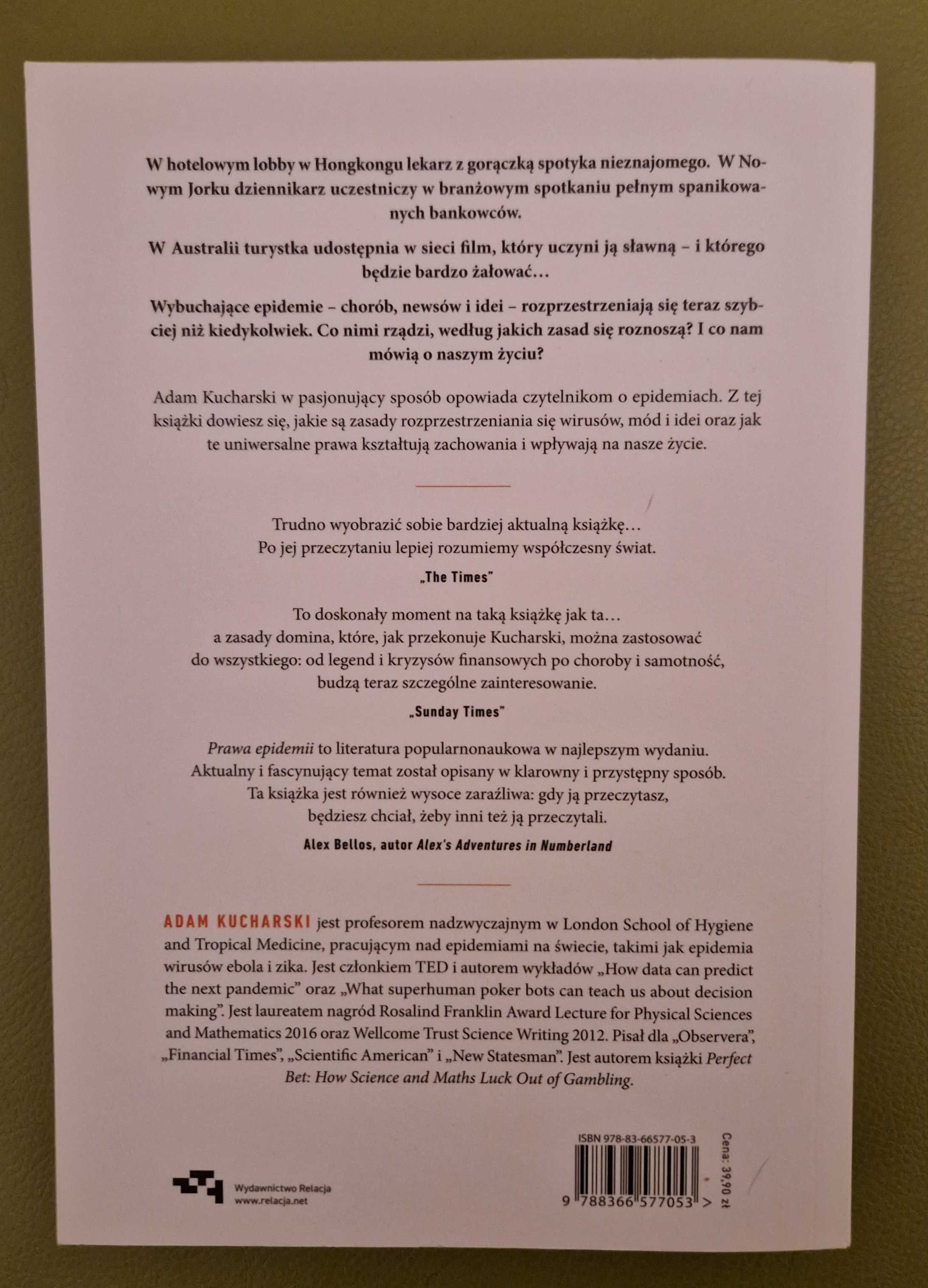Prawa epidemii Adam Kucharski